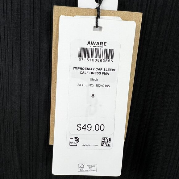 NWT AWARE Regular Fit Midi Dress Size S - Picture 9 of 11